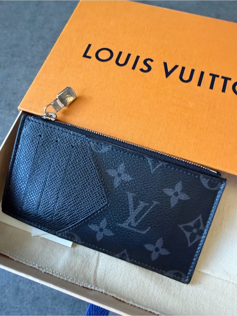 Louis Vuitton Black Monogram Coin Card Holder
